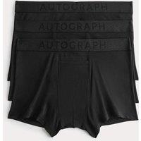 Autograph 3 Pack Modal Stretch 360 Flex Horizontal Fly Trunks Black