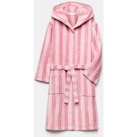 M&S Pure Cotton Striped Robe (9 Mths - 10 Yrs) Pink Mix