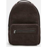 Autograph Suede Backpack Dark Chocolate