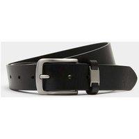 M&S Leather Textured Buckle Belt Black