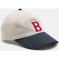 M&S Pure Cotton Brooklyn Baseball Cap Ecru Mix