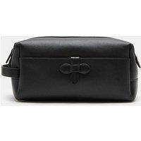 M&S Mock Leather Pebble Grain Washbag Black
