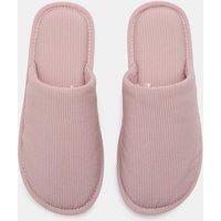 M&S Striped Mule Slippers Pink Mix