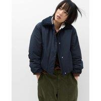 M&S Thermowarmth Cord Collar Short Padded Jacket Midnight Navy