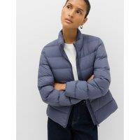 M&S Feather & Down Padded Puffer Jacket Navy