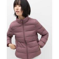 M&S Feather & Down Padded Puffer Jacket Truffle