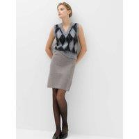 M&S Air Yarn Knitted Mini Skirt Dark Aubergine