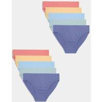 M&S 10 Pack Pure Cotton Briefs (18 Mths-16 Yrs) Multi