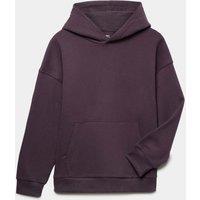 M&S Cotton Rich Hoodie (6-16 Yrs) Blackberry