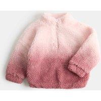 M&S Borg Ombr Jacket (2-10 Yrs) Pink