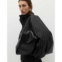 M&S Checked Funnel Neck Windbreaker Jacket Black