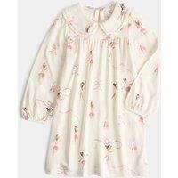 M&S Cotton Blend Ballerina Nightdress (1-8 Yrs) Ivory Mix