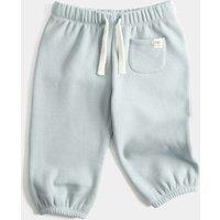 M&S Cotton Blend Fleece Lined Joggers (0-3 Yrs) Blue