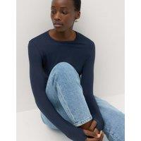 M&S Soft Touch Top Navy