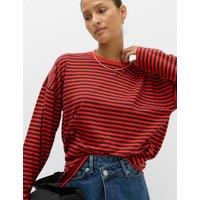 M&S Pure Cotton Relaxed Top Red Mix