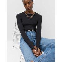 M&S Soft Touch Top Black