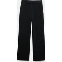 M&S Woven Straight Leg Trousers with Stretch Black