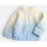 M&S Borg Ombr Jacket (2-10 Yrs) Powder Blue