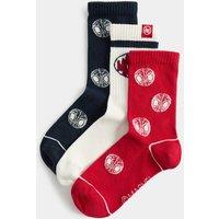 M&S 3 Pack Cotton Rich Spider-Man Socks Red Mix