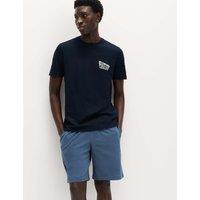 M&S Pure Cotton Diner Graphic Pyjama Set Blue Mix