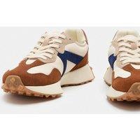 M&S Suede Side Detail Trainers Natural Mix