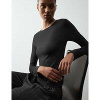 Autograph Modal Rich Thermal Top with Cashmere Black