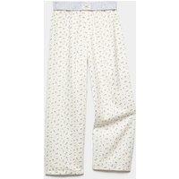 M&S Pure Cotton Ditsy Flower Pyjama Bottoms (6-16 Yrs) Ecru