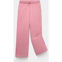 M&S Wide Leg Cotton Rich Joggers (2-16 Yrs) Dusted Pink