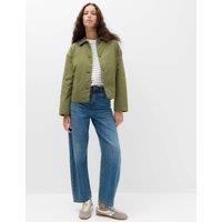 M&S Padded Collared Short Jacket Sage