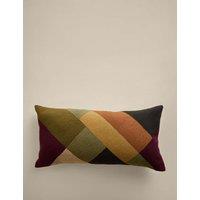 M&S Pure Cotton Crewelwork Embroidered Cushion Multi