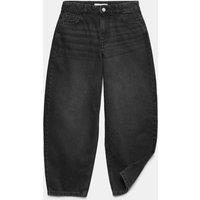 M&S Denim Barrel Leg Jeans (6-16 Yrs) Black