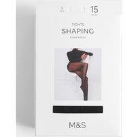 M&S 5 Pack 15 Denier Body Shaping Tights Black