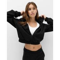 Goodmove Cotton Rich Relaxed Hoodie Black