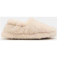 M&S Kids' Borg Elastic Back Slippers (4 Small - 2 Large) Natural