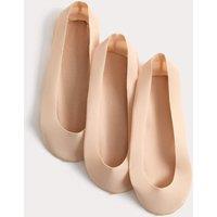 M&S 3 Pack Cotton Blend Footsies Opal