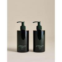 M&S Yuletide Pine & Spice Hand Wash & Lotion Duo Green Mix