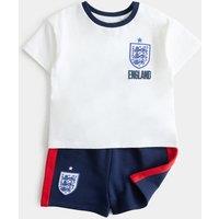 M&S England Football Top & Shorts (0-3 Yrs) Blue Mix