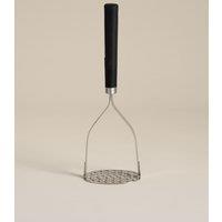 M&S Soft Grip Handle Stainless Steel Masher Black