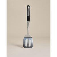 M&S Soft Grip Stainless Steel Slotted Turner Black