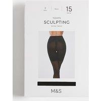 M&S Firm Control Bum Lift Shaping Tights Black