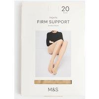 M&S 2 Pack 20 Denier Firm Support Tights Opaline