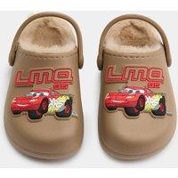 M&S Kids' Cars Faux Fur Lined Clogs (4 Small-2 Large) Neutral