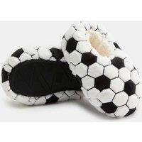 M&S Kids' Football Slippers (4 Small-6 Large) Black Mix