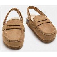 M&S Kids' Faux Fur Lined Loafer Clogs (10 Small-2 Large) Neutral