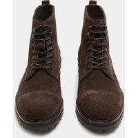 Autograph Suede Toe Cap Boots Dark Brown