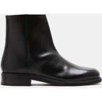 Autograph Leather Square Toe Boots Black