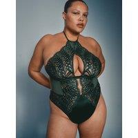 M&S x Coco de Mer Reverie Embroidery Body Dark Green