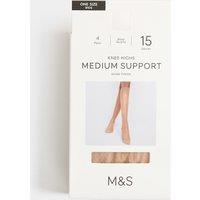 M&S 4 Pack 15 Denier Support Knee High Socks Rose Quartz