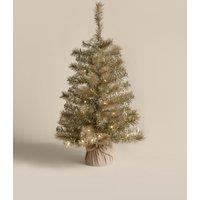 M&S 3ft Pre-Lit Champagne Christmas Tree Champagne
