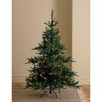 M&S 6ft Pre Lit Noble Christmas Tree Green
